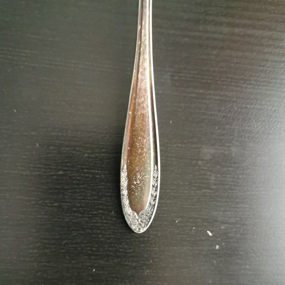 VTG Oneida Community Par Plate Soup Spoon Silverplate Flatware 4.75" - Picture 4 of 5